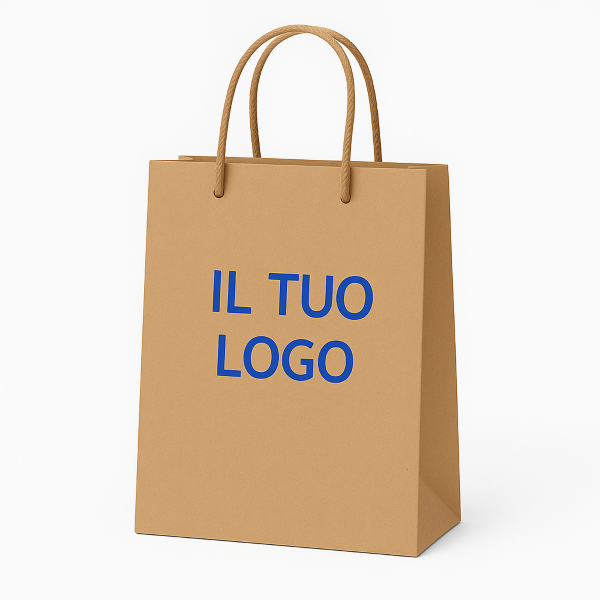 Shopper biodegradabili con manico a cordino